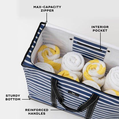SCOUT tote bag — durable and water-resistant zip tote for travel and storage