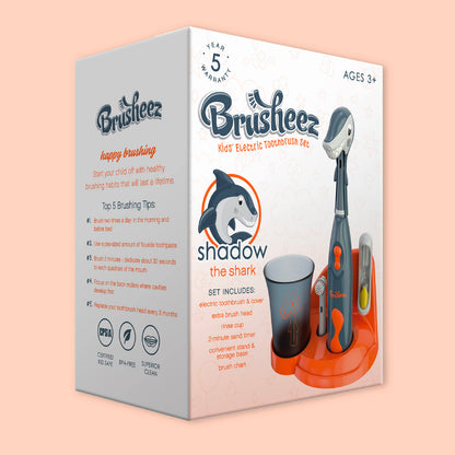 Brusheez electric toothbrush for kids with accessories set