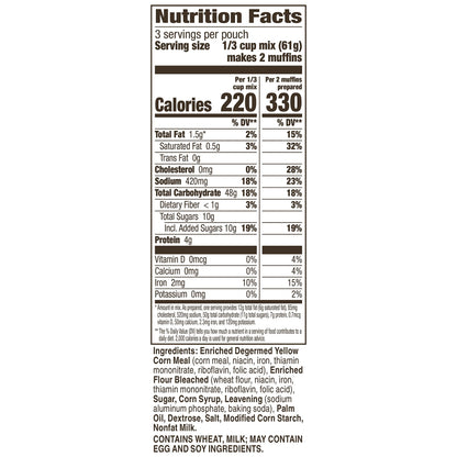 Betty Crocker cornbread baking mix - pack of 9 6.5 oz.