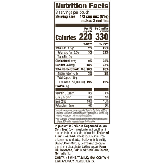 Betty Crocker cornbread baking mix - pack of 9 6.5 oz.