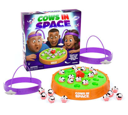 Tabletop game — Kid-friendly two player game with UFO headbands and cows