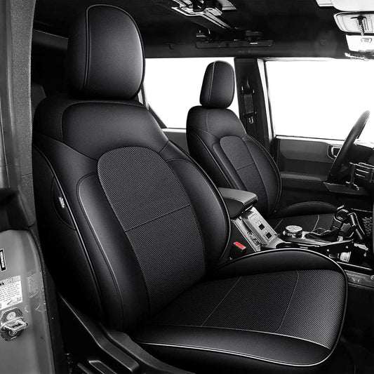 AOMSAZTO vehicle seat cover - Custom fit faux leather for Ford Bronco 4-Door 2021-2025 excluding Raptor