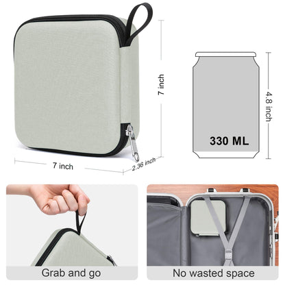 Eyeglass case — Bukere travel organizer with adjustable slots for multiple pairs