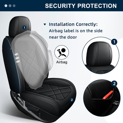 AOMSAZTO vehicle seat cover — Custom fit leather for Chevy Colorado 2015-2026