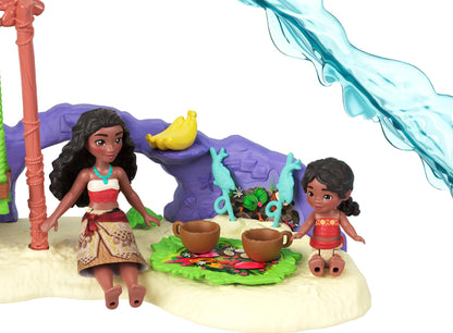 Toy figure playset — Moana's island adventure with Moana and Simea dolls