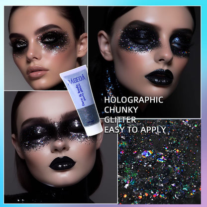Ageda glitter — red, white and blue body and face glitter
