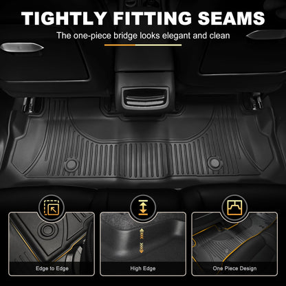 Vehicle mat — All weather floor mats for 1999-2006 Chevy Silverado and GMC Sierra crew cab