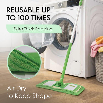 Reusable mop pads by Turbo — washable microfiber for Swiffer Sweeper mops