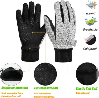 MOREOK sport activity glove - 10°F 3M Thinsulate warm touch screen design for winter use