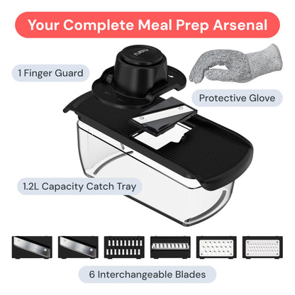 Fullstar food slicer — versatile kitchen gadget with safety glove and multiple functions