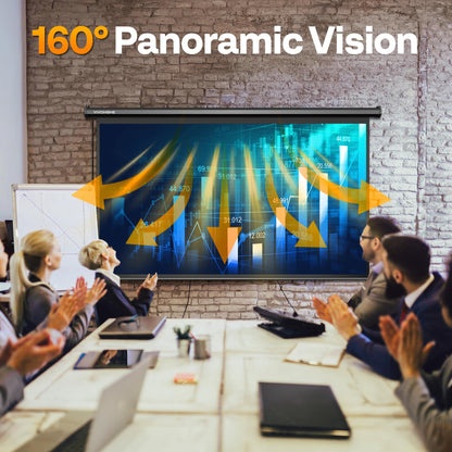 VIVOHOME manual pull down projector screen - available in multiple sizes