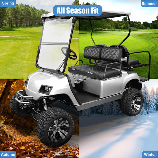 Vehicle seat cover — Comfortable vinyl leather design for Yamaha golf carts