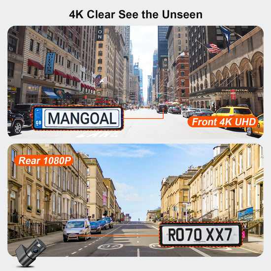 Mangoal onboard camera — 4K front and 1080P rear for Toyota Avalon 2019-2022