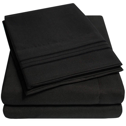 Bed linen set — Premium peach skin soft luxury bedding with deep pockets and wrinkle free