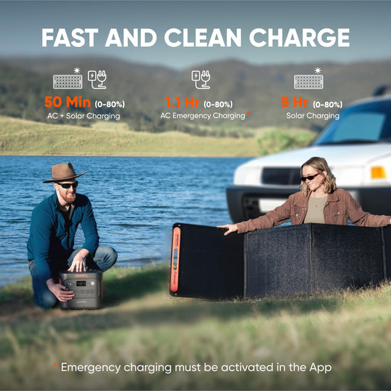 Jackery Explorer 2000 v2 electricity generator — portable power station with solar panels