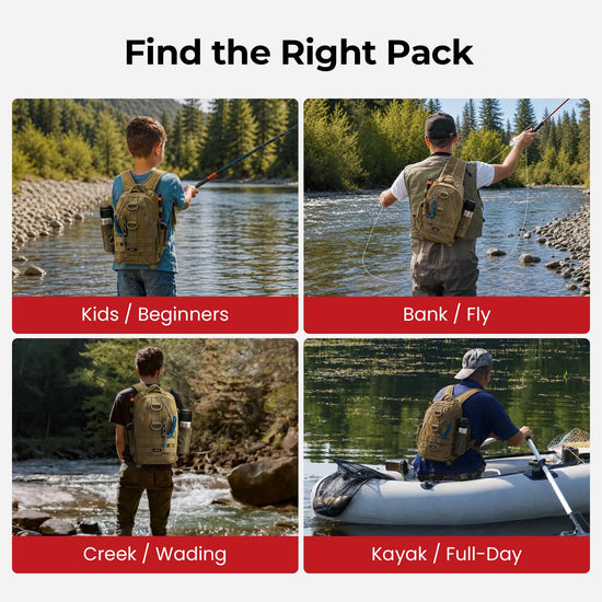Piscifun carrier bag case — lightweight fishing backpack with rod holder