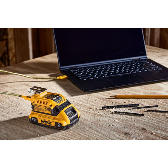 DEWALT battery charger — USB wall charging kit included