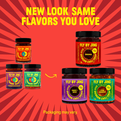 Sauce — Sichuan chili crisp bundle with three spicy vegan options
