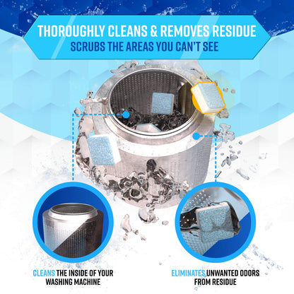 Cleaning agent — Eco-friendly washing machine cleaner tablets for HE washers and septic systems
