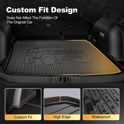 AOMSAZTO vehicle mat — Custom fit waterproof cargo liner for Ford Bronco Sport 2021-2026