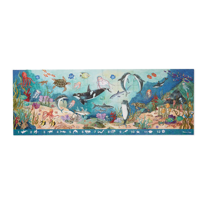 Melissa & Doug floor puzzle — search and find beneath the waves design, 48 pieces
