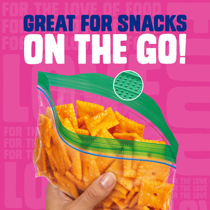 Food storage bag — Ziploc snack bags with EasyGuide texture