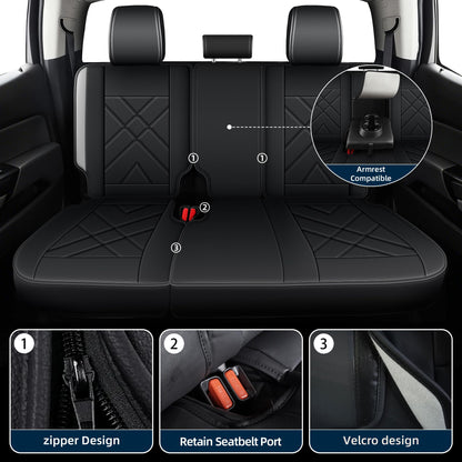 AOMSAZTO vehicle seat cover — Custom fit leather for Chevy Colorado 2015-2026AOMSAZTO vehicle seat cover — Custom fit leather for GMC Canyon 2015-2026