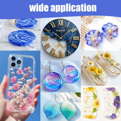 BONDING_ADHESIVES — ProKKUV epoxy resin kit with easy mix 1:1 formula for DIY crafts