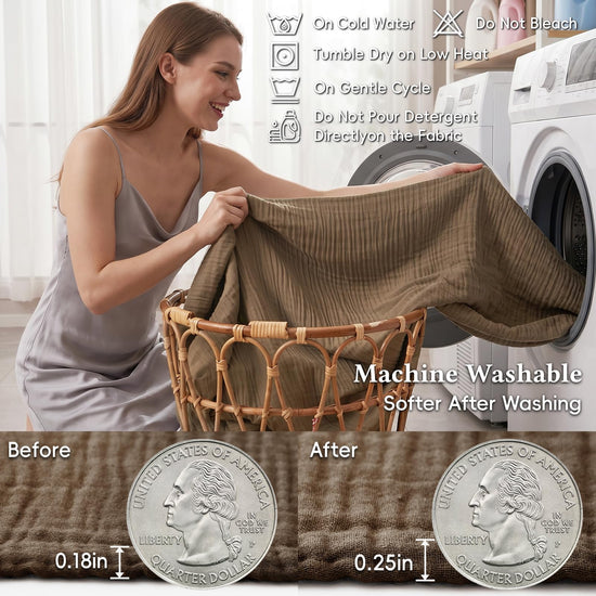 Blanket — 60% rayon 40% cotton muslin from David's Home