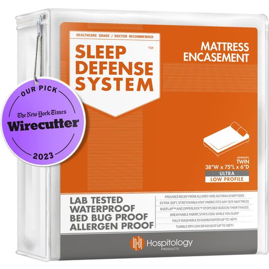 HOSPITOLOGY PRODUCTS mattress cover — Zippered bed bug and dust mite proof