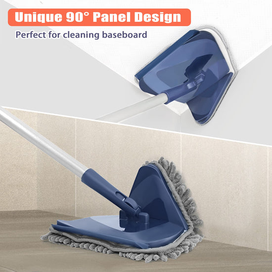 JEHONN mop with long handle 82 inches for baseboard, window, floor cleaning