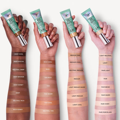 IT Cosmetics CC+ Cream — Natural matte foundation with SPF 40 and shine control