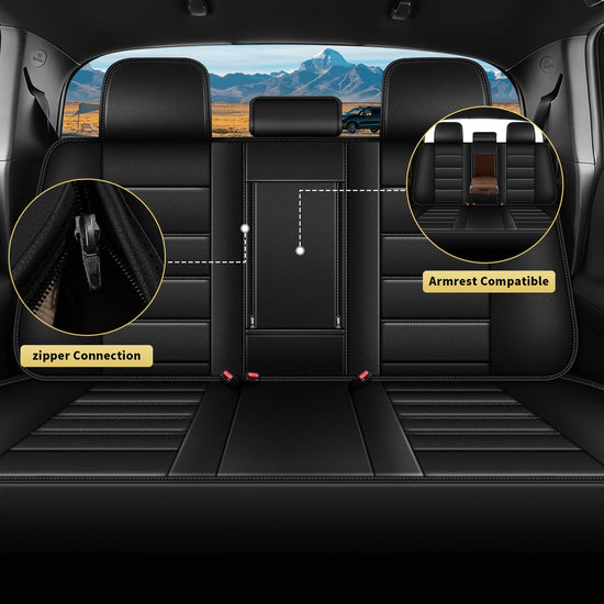 AOMSAZTO Ford Ranger seat covers — custom fit waterproof leather protector