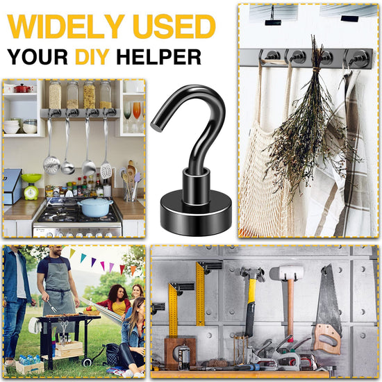 STORAGE_HOOK — DIYMAG magnetic hooks with strong magnets for home and kitchen use.