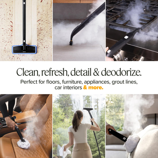 Dupray Neat steam cleaner — includes accessory kit