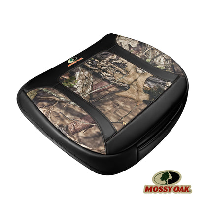 Mossy Oak vehicle seat cover — luxury faux leather with anti-slip design and storage bags