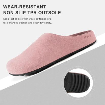 Stelle clogs - Arch support suede cork footbed sandals