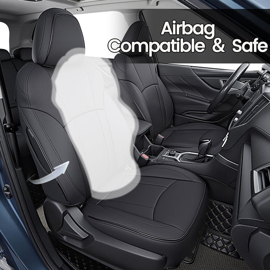 HKZ vehicle seat covers — Custom fit leather and waterproof for Subaru Forester 2019-2024