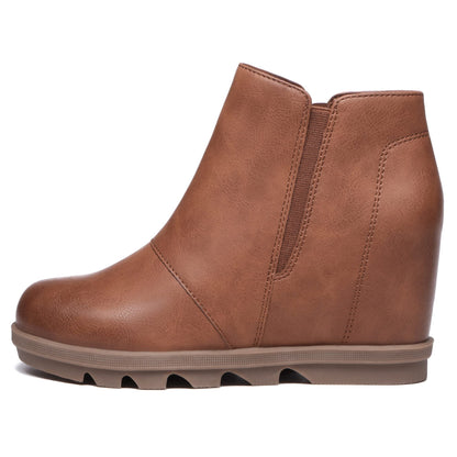 Athlefit wedge booties — comfortable hidden wedge ankle boots for women