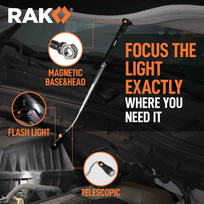 RAK magnetic pickup tool set - versatile inspection and retrieval tools for men