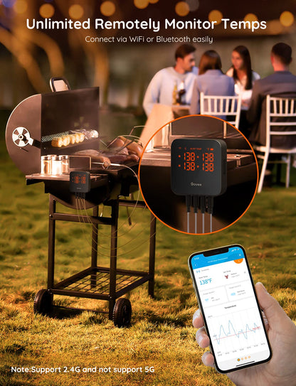 Govee WiFi meat thermometer — smart wireless thermometer with app alerts