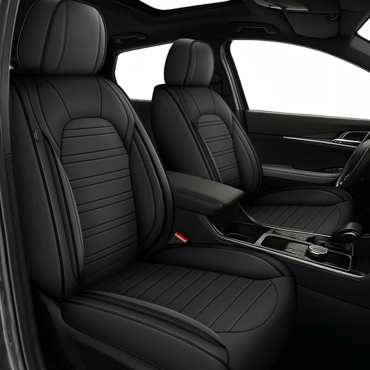 Vehicle seat cover — AOMSAZTO waterproof faux leather for Kia Seltos 2021-2026.