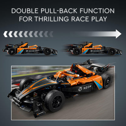 LEGO Technic building block set — McLaren Formula E race car with V10 engine 42169