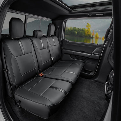 DiffCar vehicle seat cover — Leather waterproof custom fit for Ford F150 2015-2026
