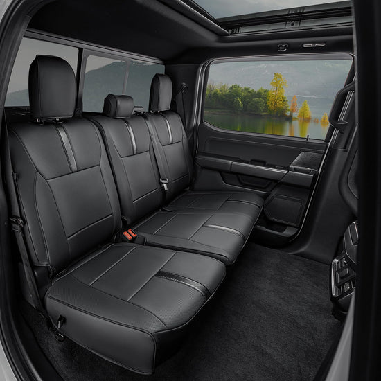 DiffCar vehicle seat cover — Leather waterproof custom fit for Ford F150 2015-2026