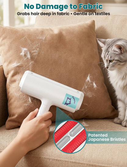 Lint remover — Self-cleaning pet hair removal tool for furniture and car seats