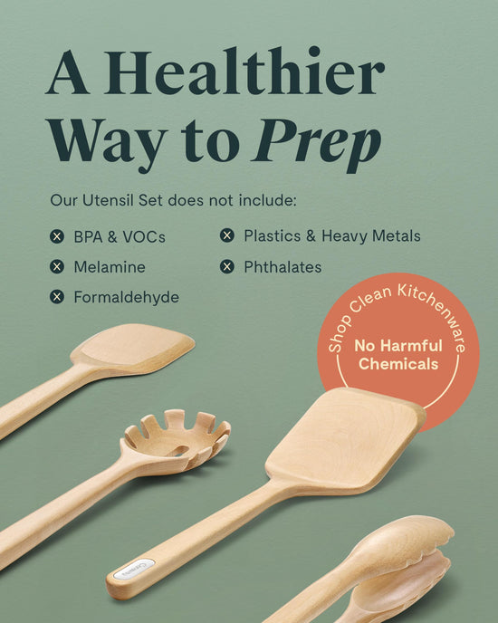 Food spatula — Made from FSC-certified birch wood, no microplastics