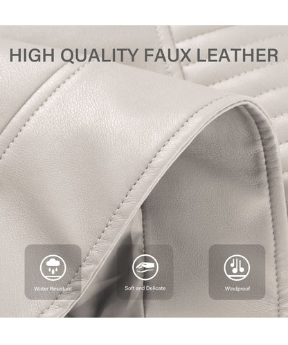 Bellivera women's faux leather coat — trendy motorcycle style for spring 2026