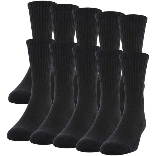 Gildan men's cotton crew socks - 10 pack