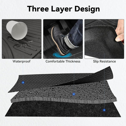 AOMSAZTO vehicle mat — Custom fit all weather cargo liner for Ford F150 2015-2026 Super Crew Cab